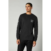 Load image into Gallery viewer, FOX RACING MEN&#39;S LA NETA LS POCKET TEE BLACK
