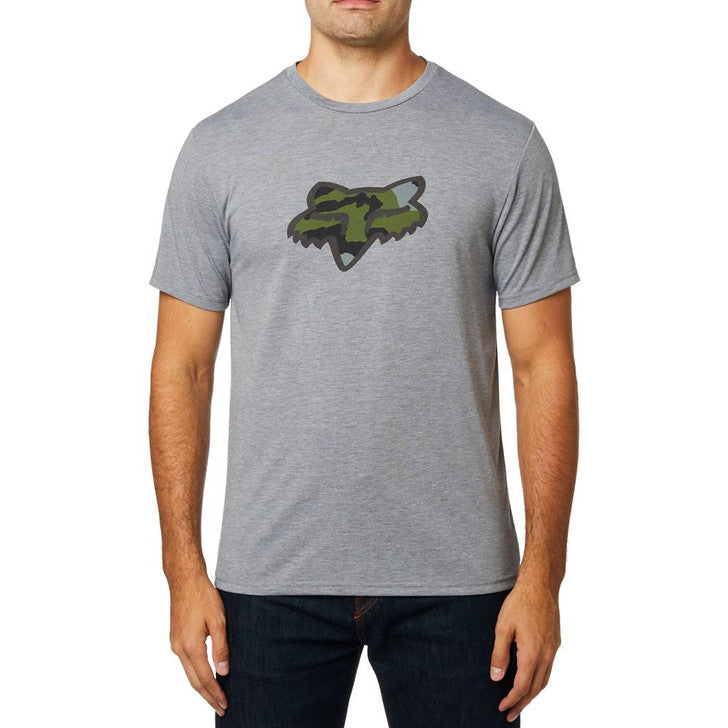 FOX MEN'S PREDATOR SS TECH TEE HEATHER GRAPHITE