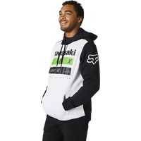Load image into Gallery viewer, FOX KAWI STRIPES PO FLEECE BLACK/WHITE
