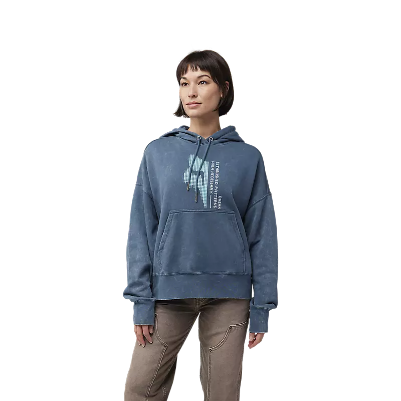 FOX RACING WOMEN'S THROTTLE OVERSIZED FLEECE PULLOVER