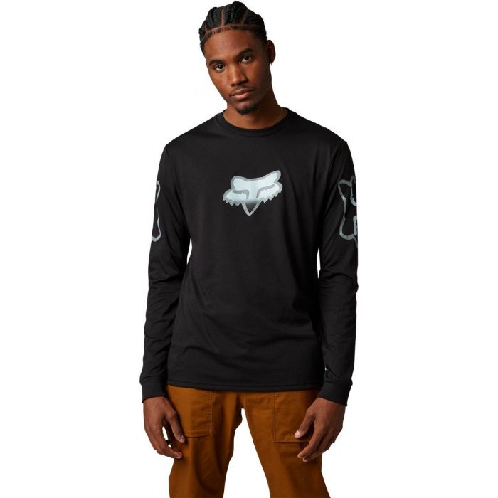 FOX VIZEN LS TECH TEE BLACK