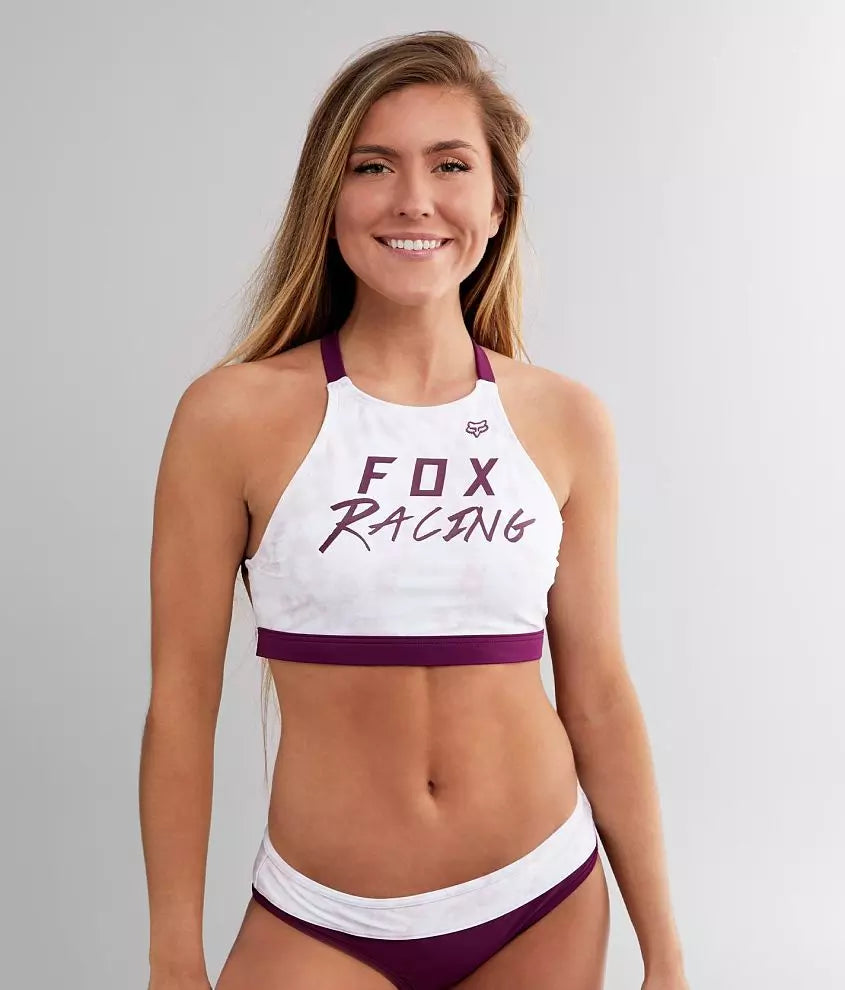 FOX ENDLESS SUMMER HIGH NECK TOP DARK PURPLE