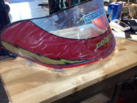 Load image into Gallery viewer, CEGLX-RD SPORTECH Cobra Windshield RED WITH FLAMES
