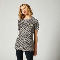 Load image into Gallery viewer, FOX RACING CHEETAH CHECK SS TEE HEATHER GRAPHITE
