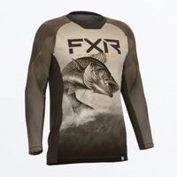 Load image into Gallery viewer, FXR M BIG TREBLE UPF LONGSLEEVE BRONZE WALLEYE
