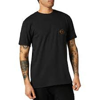 Load image into Gallery viewer, FOX DIAMOND PLATE SS PKT TEE BLACK
