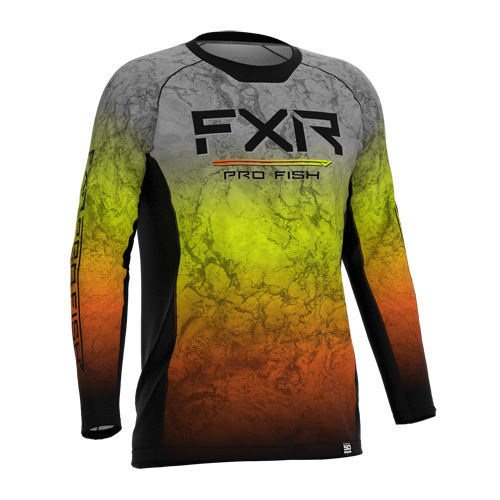 FXR DERBY UPF LONGSLEEVE INFERNO RIPPLE