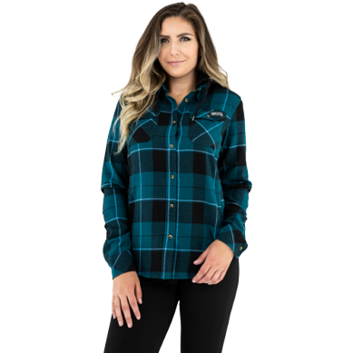 FXR WOMENS TIMBER HOODED FLANNEL SHIRT