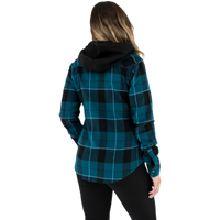 Load image into Gallery viewer, FXR WOMENS TIMBER HOODED FLANNEL SHIRT
