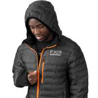 Load image into Gallery viewer, FXR MEN&#39;S PODIUM HYBRID QUILTED HOODIE
