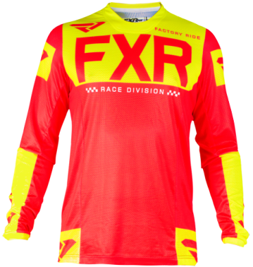 FXR HELIUM AIR MX JERSEY RED/HIVIS