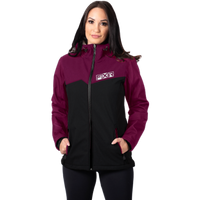 Load image into Gallery viewer, FXR W PULSE SOFTSHELL JACKET GREY HEATHER/CORAL
