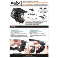 Load image into Gallery viewer, CKX TITAN ORIGINAL ELECTRIC COMBO HELMET TRAIL AND BACKCOUNTRY SOLID-BLK MAT
