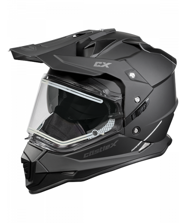 Castle X Mode Dual-Sport Trance Matte Black/Silver