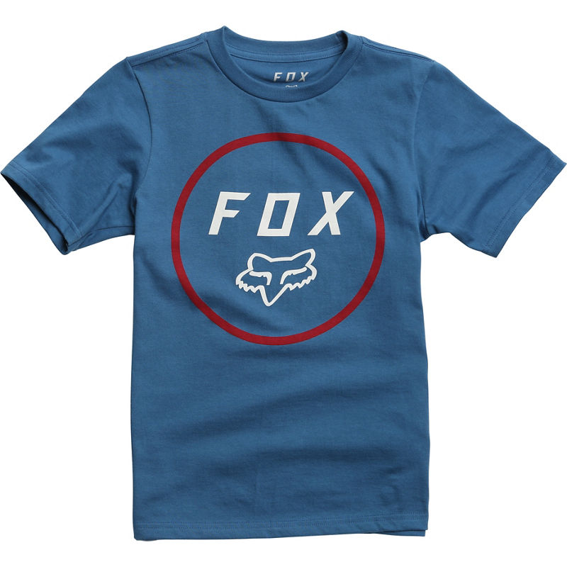 FOX YOUTH SETTLED SS TEE DST BLUE