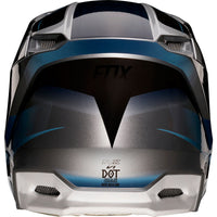 Load image into Gallery viewer, Fox Youth V1 Motif Helmet  Blue/Grey
