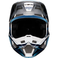 Load image into Gallery viewer, Fox Youth V1 Motif Helmet  Blue/Grey
