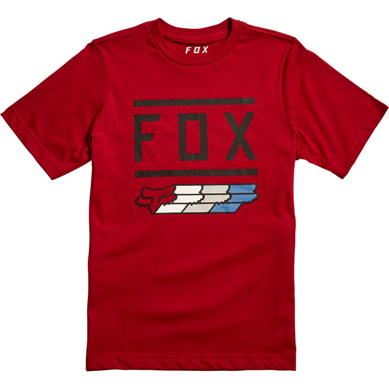 FOX YOUTH SUPER FOX SS TEE CARDINAL