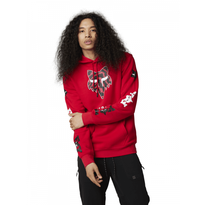 FOX NUKLR HEAD PO FLEECE FLAME RED