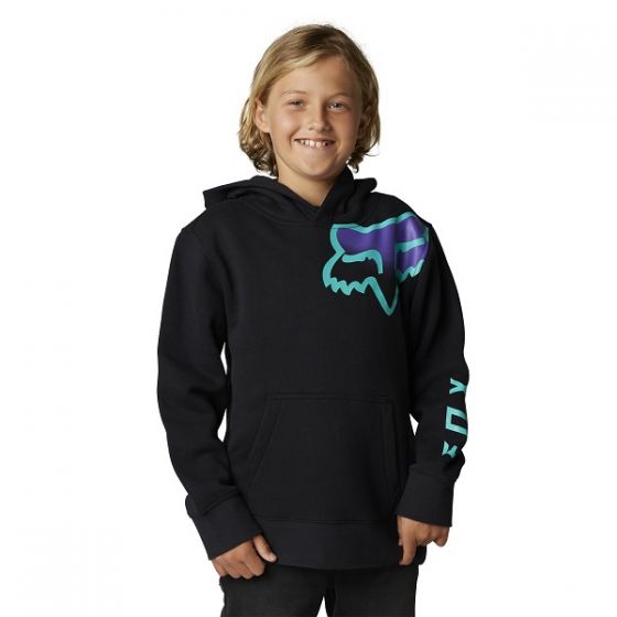 FOX YOUTH TOXSYK PULLOVER FLEECE BLACK/P/G