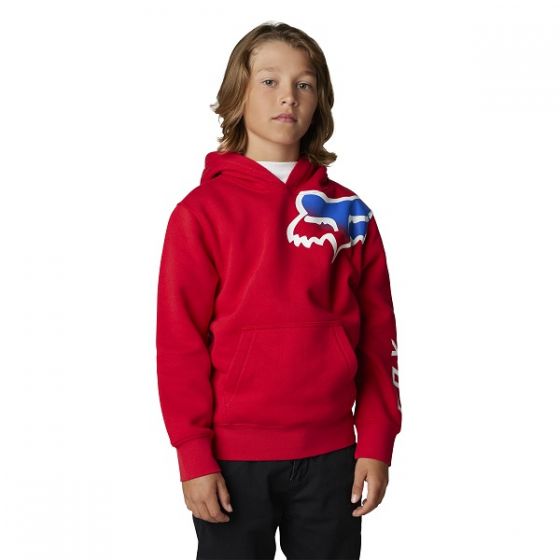 FOX YOUTH TOXSYK PULLOVER FLEECE FLAME RED