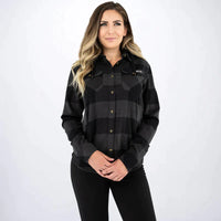 Load image into Gallery viewer, FXR WOMENS TIMBER HOODED FLANNEL SHIRT
