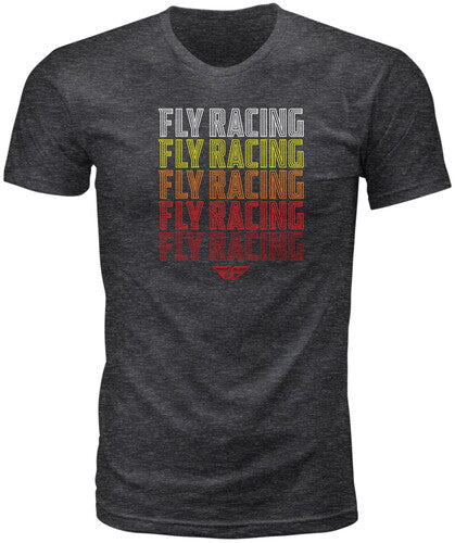 FLY RACING NOSTALGIA TEE DARK GREY HEATHER