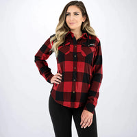 Load image into Gallery viewer, FXR WOMENS TIMBER HOODED FLANNEL SHIRT
