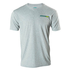 5 DRY SHARKSKIN TEE HEATHER GRAY