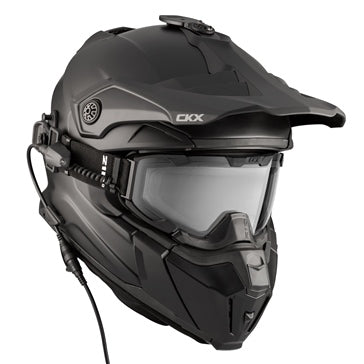 CKX TITAN ORIGINAL ELECTRIC COMBO HELMET TRAIL AND BACKCOUNTRY SOLID-BLK MAT