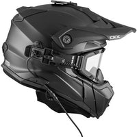 Load image into Gallery viewer, CKX TITAN ORIGINAL ELECTRIC COMBO HELMET TRAIL AND BACKCOUNTRY SOLID-BLK MAT
