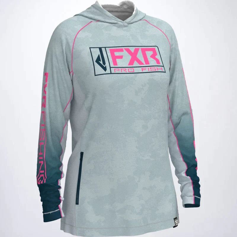 FXR WOMENS TOURNAMENT UPF PO HOODIE