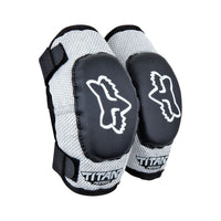 Load image into Gallery viewer, Fox Peewee Titan Youth Elbow Pads Black/Silver
