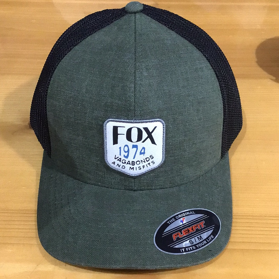 FOX PREDOMINANT MESH FLEXFIT HAT OLIVE GREEN