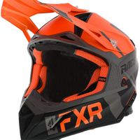Load image into Gallery viewer, Helium Race Div Helmet 20-Orange/Black/Char-2XL

