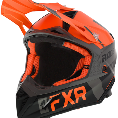 Helium Race Div Helmet 20-Orange/Black/Char-2XL