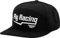 FLY RACING FLY FLASH HAT BLACK/WHITE O/S