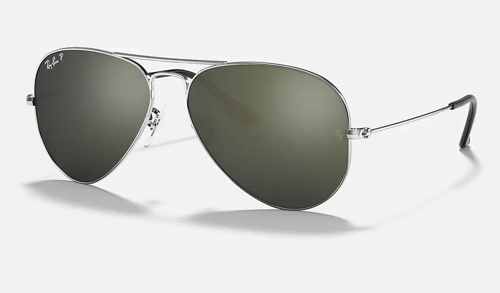 RAY BAN AVIATOR MIRROR Polished Silver