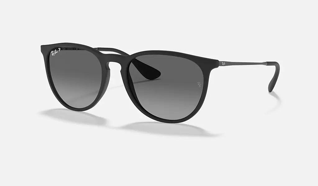 RAY BAN ERIKA RUBBER BLACK W/LIGHT GREY GRADIENT GREY