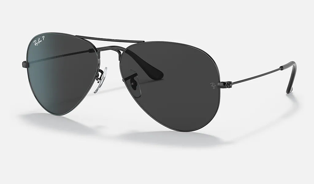 RAY BAN AVIATOR TOTAL BLACK Polished Black