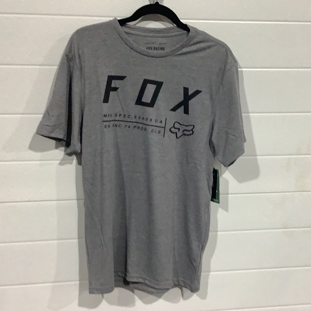 FOX NON STOP SS TECH TEE HEATHER GRAPHITE