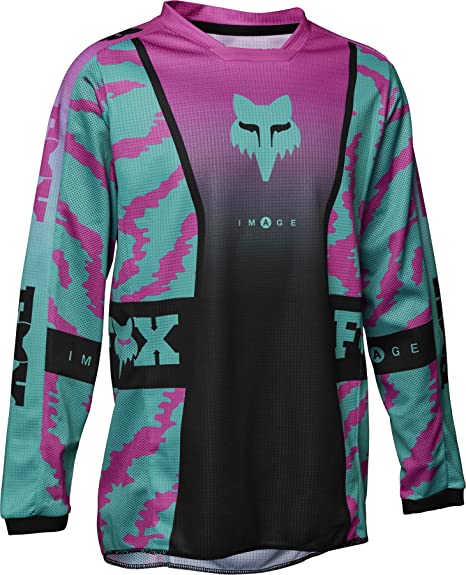 FOX YOUTH NUKLR JERSEY TEAL/RASP