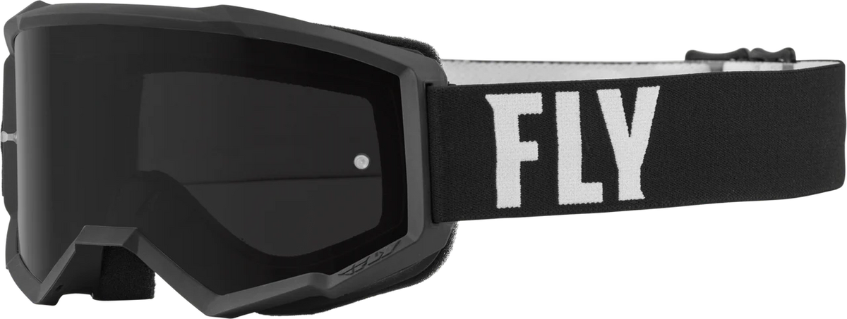 FLY RACING SAND GOGGLES (BLK/WHITE) DARK SMOKE LENS