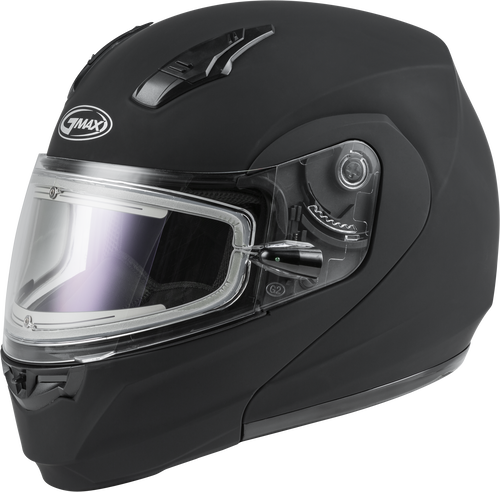 MD-04S MODULAR SNOW HELMET W/ELECTRIC SHIELD MATTE BLK LG