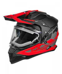 Load image into Gallery viewer, Castle X Mode Dual-Sport Trance Matte Black/Red
