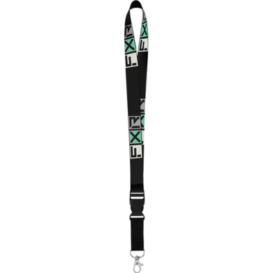 FXR LANYARD BLACK/MINT