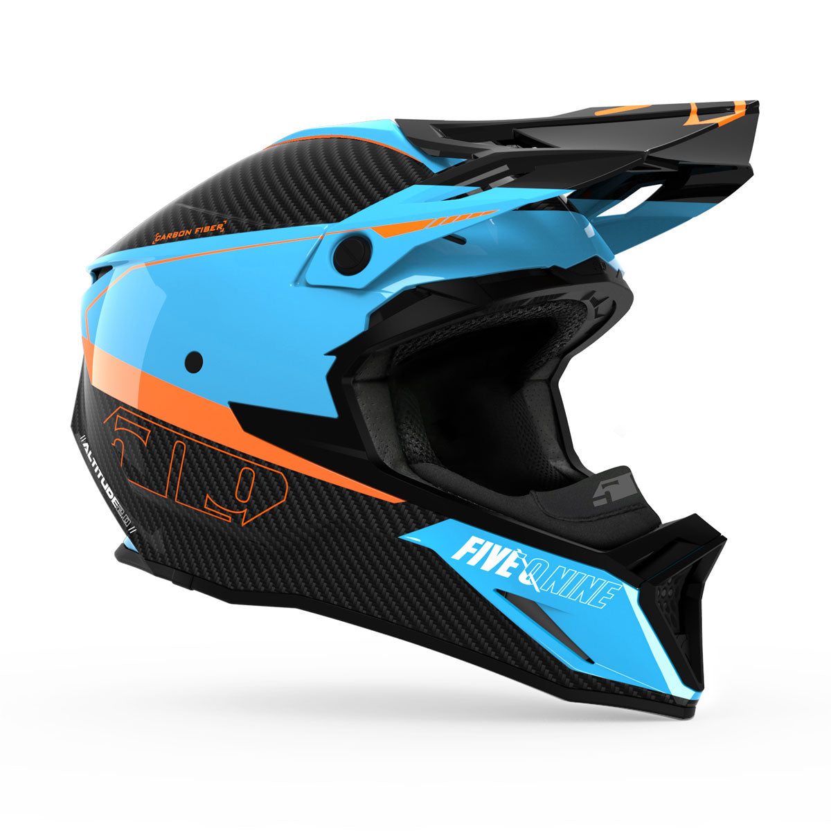 509 Altitude 2.0 Carbon Fiber 3K Helmet (ECE) Hi Flow GT Cyan