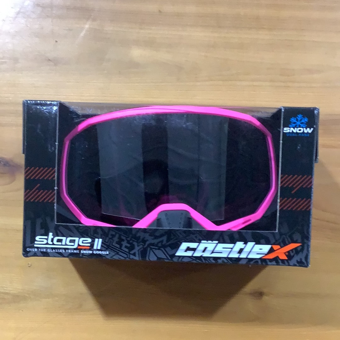 CASTLE SNOW STAGE II GOGGLE MATTE PINK GLO