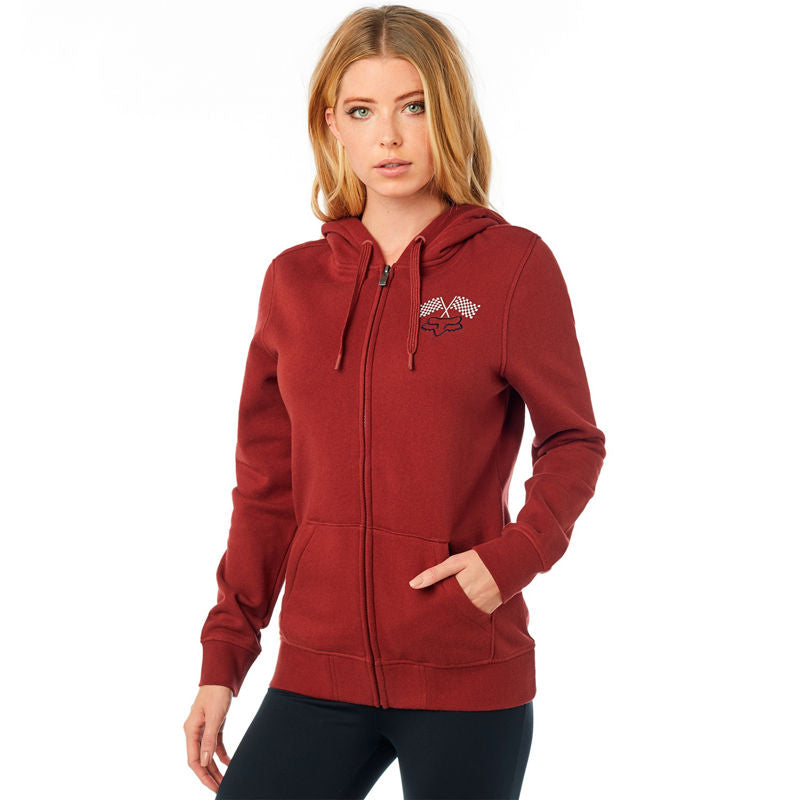 FOX WOMEN'S ENDO ZIP FLEECE BORDEAUX