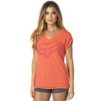 Load image into Gallery viewer, FOX WOMEN&#39;S EXTENT VNECK ROLL SLV
